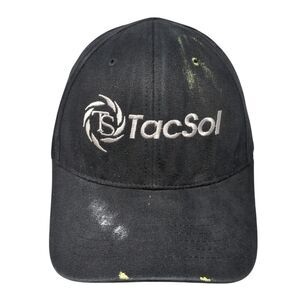 TacSol Tactical Solutions Strapback Hat Black One Size Adjustable Shasta Wear